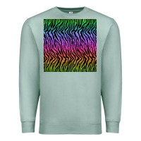 Seafoam tiger glitter seamless pattern Premium Sweatshirt - BundleAndBundleShop