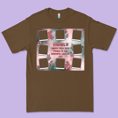 Family Photo Collage Premium Tee Designed By Maliassmallbusiness