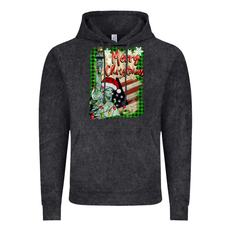 Merry Christmas  Statue Of Liberty Vintage Hoodie by BarkalooDesign | Teevron