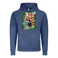 Vintage Denim merry christmas  statue of liberty Vintage Hoodie - BarkalooDesign