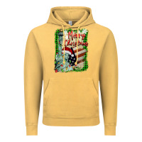 Vintage Mustard merry christmas  statue of liberty Vintage Hoodie - BarkalooDesign