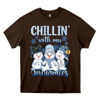 Chocolate Brown chillin  with my sowmies Heavy Core Tee - AdoDesignShop