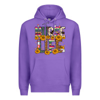Purple Western Nurse Life Premium Hoodie - FaDigitalArtStudio