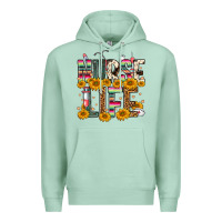 Seafoam Western Nurse Life Premium Hoodie - FaDigitalArtStudio