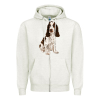 English Cocker Spaniel Zipper Hoodie | Teevron