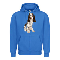 True Royal english cocker spaniel Zipper Hoodie - FaDigitalArtStudio