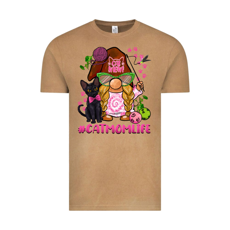 Cat Mom  Life Gnome Vintage Tee by BarkalooDesign | Teevron