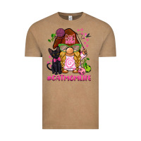 Vintage Coffee cat mom  life gnome Vintage Tee - BarkalooDesign