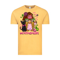 Vintage Mustard cat mom  life gnome Vintage Tee - BarkalooDesign