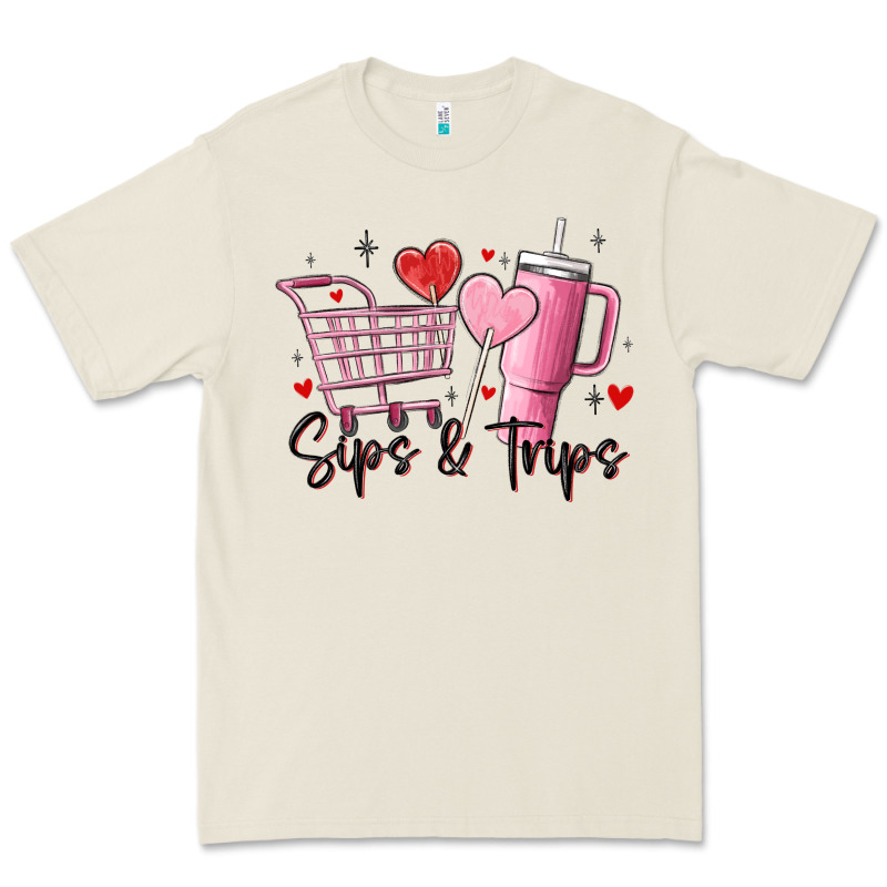 Sips & Trips Target Inspired Stanley Premium Tee by MaliasSmallBusiness | Teevron