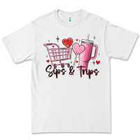 White sips & trips target inspired stanley Premium Tee - MaliasSmallBusiness