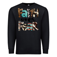 Black Faith Over Fear Premium Sweatshirt - FaDigitalArtStudio