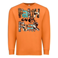 Carrot Faith Over Fear Premium Sweatshirt - FaDigitalArtStudio