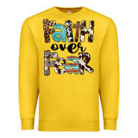 Lemon Faith Over Fear Premium Sweatshirt - FaDigitalArtStudio