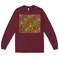 Burgundy Mardi Gras Long Sleeve Tee - NancyCooperArtShop