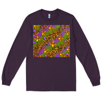 Plum Mardi Gras Long Sleeve Tee - NancyCooperArtShop