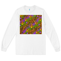 White Mardi Gras Long Sleeve Tee - NancyCooperArtShop