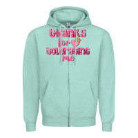 Seafoam Thanks for tolerating me Valentine's Day Zipper Hoodie - FaDigitalArtStudio