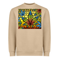 Mushroom stained glass weed Heavyweight Sweatshirt - TumblerDesignByShophia