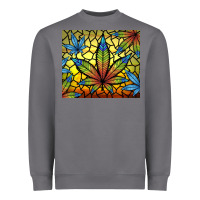 Storm stained glass weed Heavyweight Sweatshirt - TumblerDesignByShophia