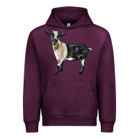 Mauve Wine Tennessee Fainting Goat Urban Hoodie - LillyAllenDesigns