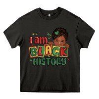 I Am Black History Black Girl Heavy Core Tee | Teevron