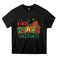 Black i am black history black girl Heavy Core Tee - MaliasSmallBusiness