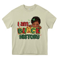 Mossy i am black history black girl Heavy Core Tee - MaliasSmallBusiness