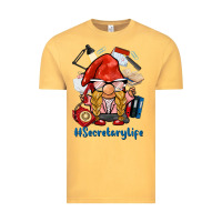 Vintage Mustard secretary life gnome Vintage Tee - BarkalooDesign