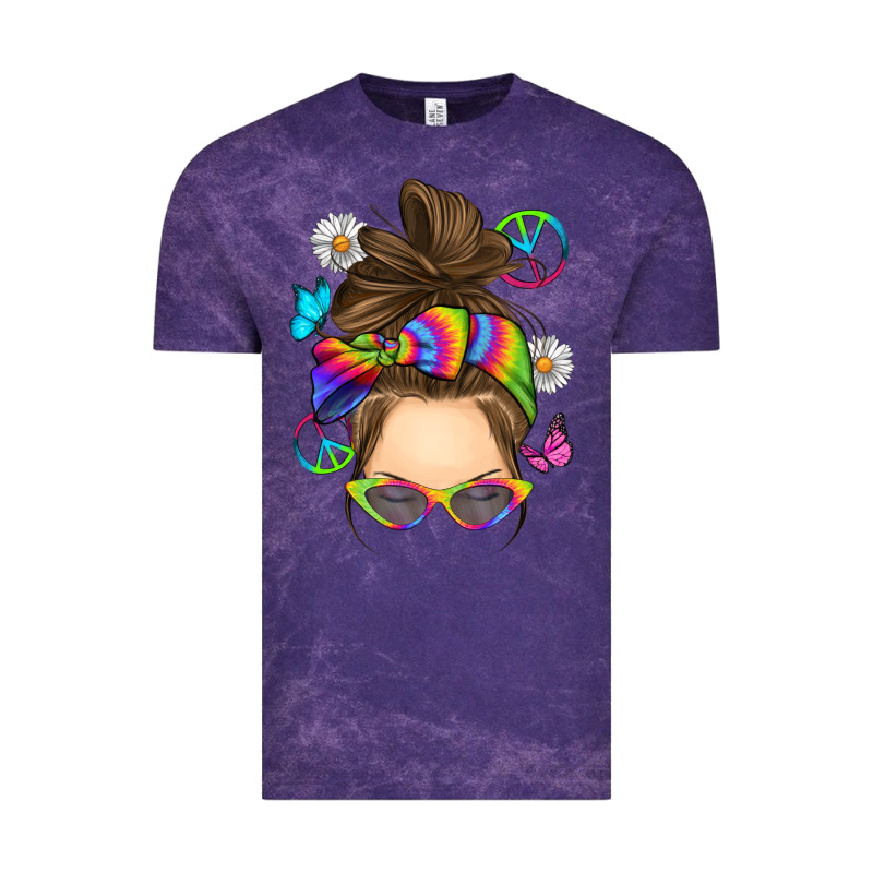 Messy Bun Tie Dye Vintage Tee by RanaPortraitStore | Teevron