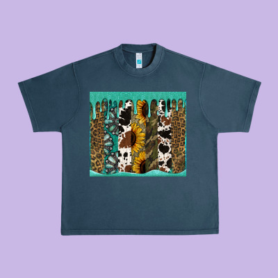 Western Brushstroke Tumbler Urban Heavy Tee Designed By Jasminsmagicworld