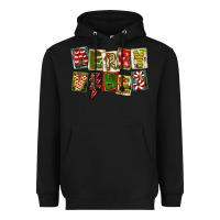 Black Merry Vibes Heavyweight Hoodie - FaDigitalArtStudio