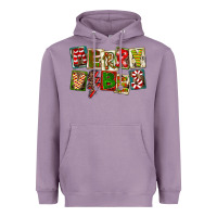 Lavender Merry Vibes Heavyweight Hoodie - FaDigitalArtStudio