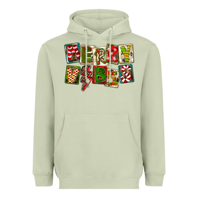Merry Vibes Heavyweight Hoodie by FaDigitalArtStudio | Teevron
