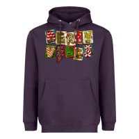 Plum Merry Vibes Heavyweight Hoodie - FaDigitalArtStudio