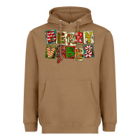 Toasted Coconut Merry Vibes Heavyweight Hoodie - FaDigitalArtStudio