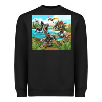 Black dinosaurs Heavyweight Sweatshirt - TumblerDesignByShophia