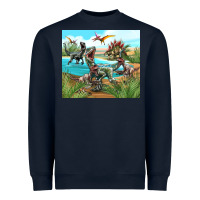 Navy dinosaurs Heavyweight Sweatshirt - TumblerDesignByShophia