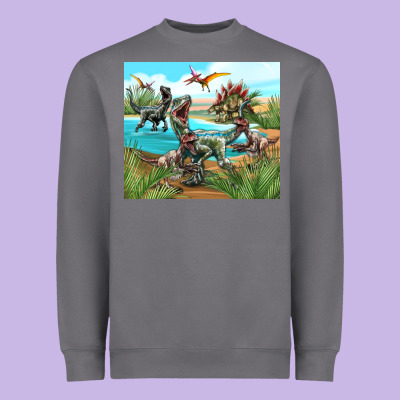 Dinosaurs Heavyweight Sweatshirt Designed By Tumblerdesignbyshophia