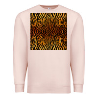Pale Pink tiger seamless pattern Premium Sweatshirt - BundleAndBundleShop