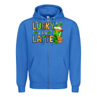 True Royal St. Patrick's Lucky a latte Zipper Hoodie - OliviaCreatesArt