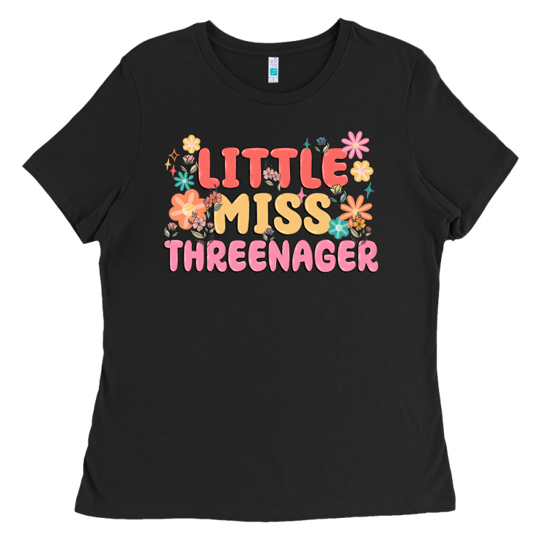 Little Miss Threenager Ladies Tee by MaliasSmallBusiness | Teevron