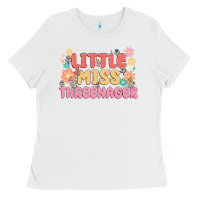 White little miss threenager Ladies Tee - MaliasSmallBusiness