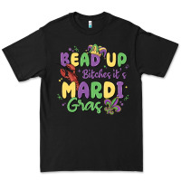 Black bead up bitches it's mardi gras Premium Tee - MaliasSmallBusiness