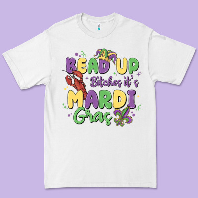 Bead Up Bitches It's Mardi Gras Premium Tee Designed By Maliassmallbusiness