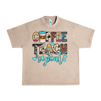 French Oak coffee teach repeat Urban Heavy Tee - JahusDesignShop
