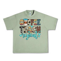 Oil Green coffee teach repeat Urban Heavy Tee - JahusDesignShop