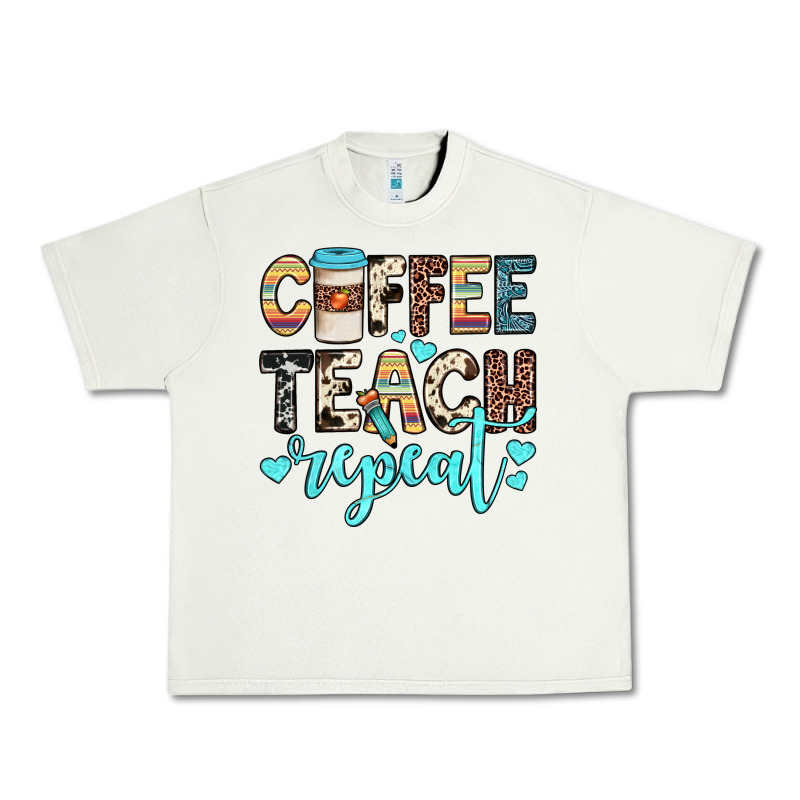 Coffee Teach Repeat Urban Heavy Tee by JahusDesignShop | Teevron