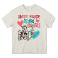 Cream kinda broke kinda bougie Heavy Core Tee - MaliasSmallBusiness