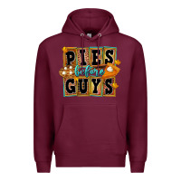 Burgundy Pies Before Guys Premium Hoodie - FaDigitalArtStudio